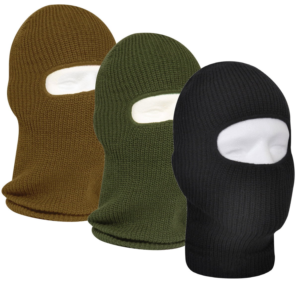 Winter Knit Face Mask with Single Hole for Ski Snowboarding Cold Weather