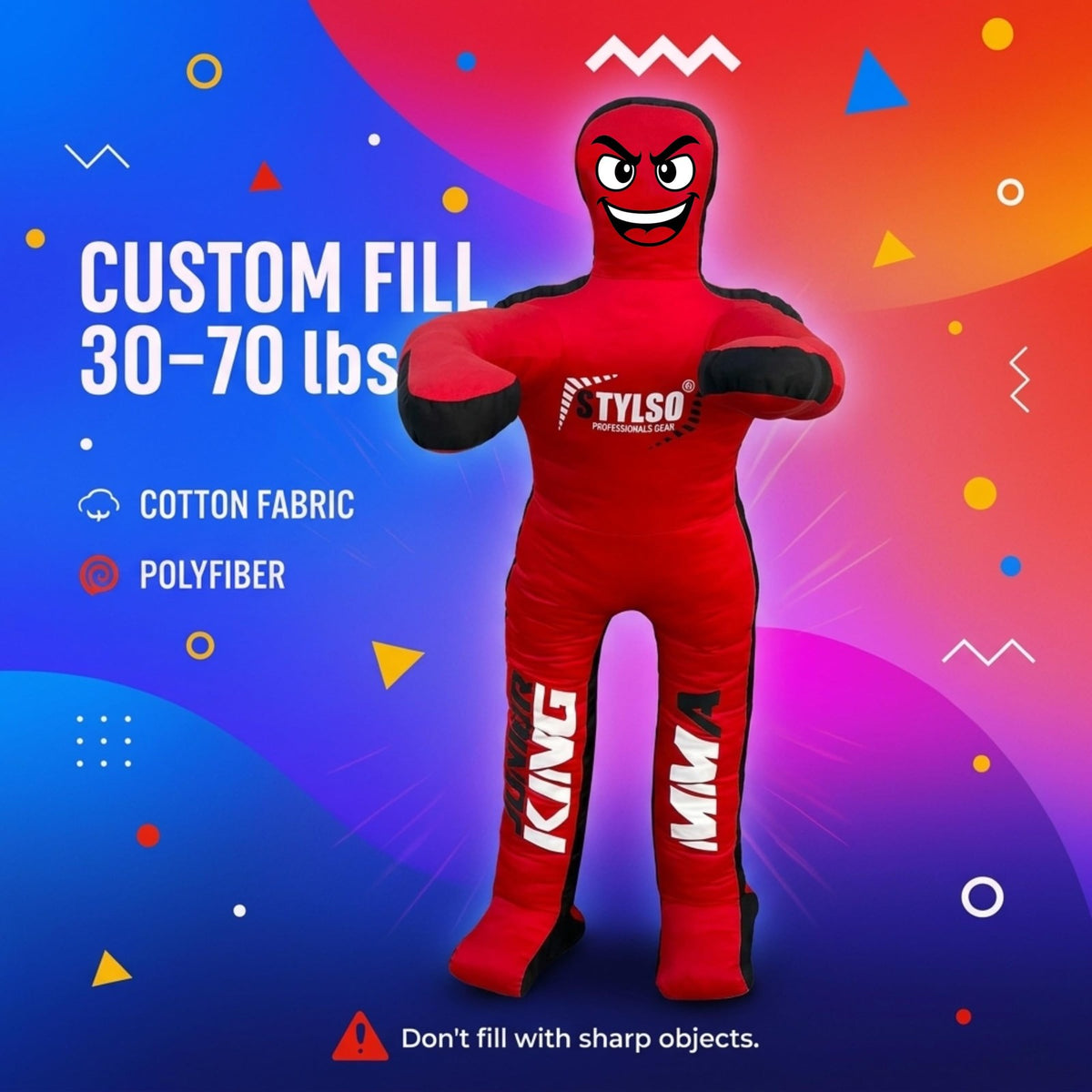 Kids Wrestling Dummy 3ft Unfilled Grappling Dummy for Martial Arts Training