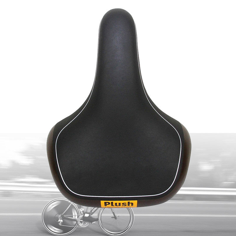 Comfort Hybrid Bicycle Saddle with Gel Padding and Steel Rails
