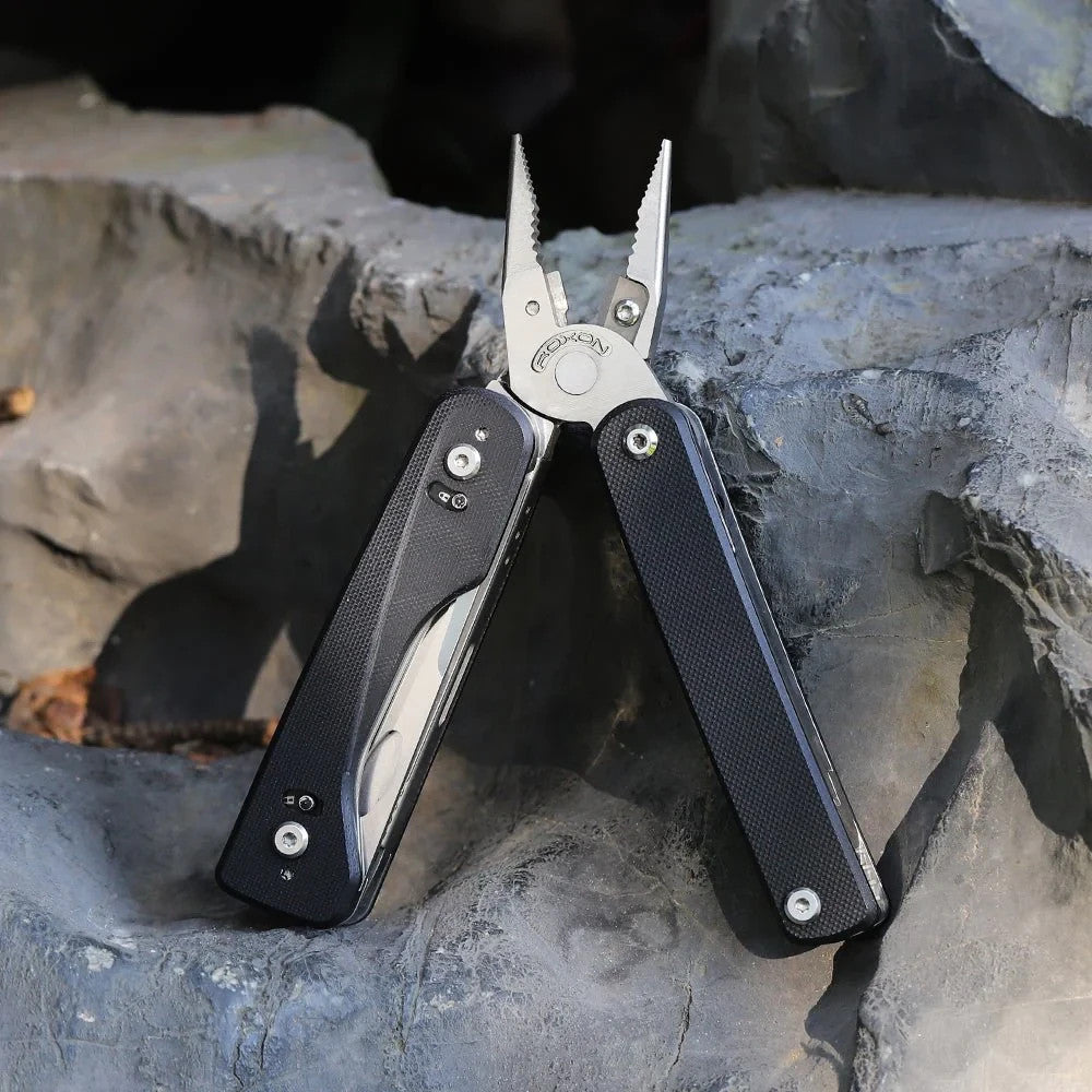 Flex Titan Multitool with 16 Essential Tools and Black G10 Handles