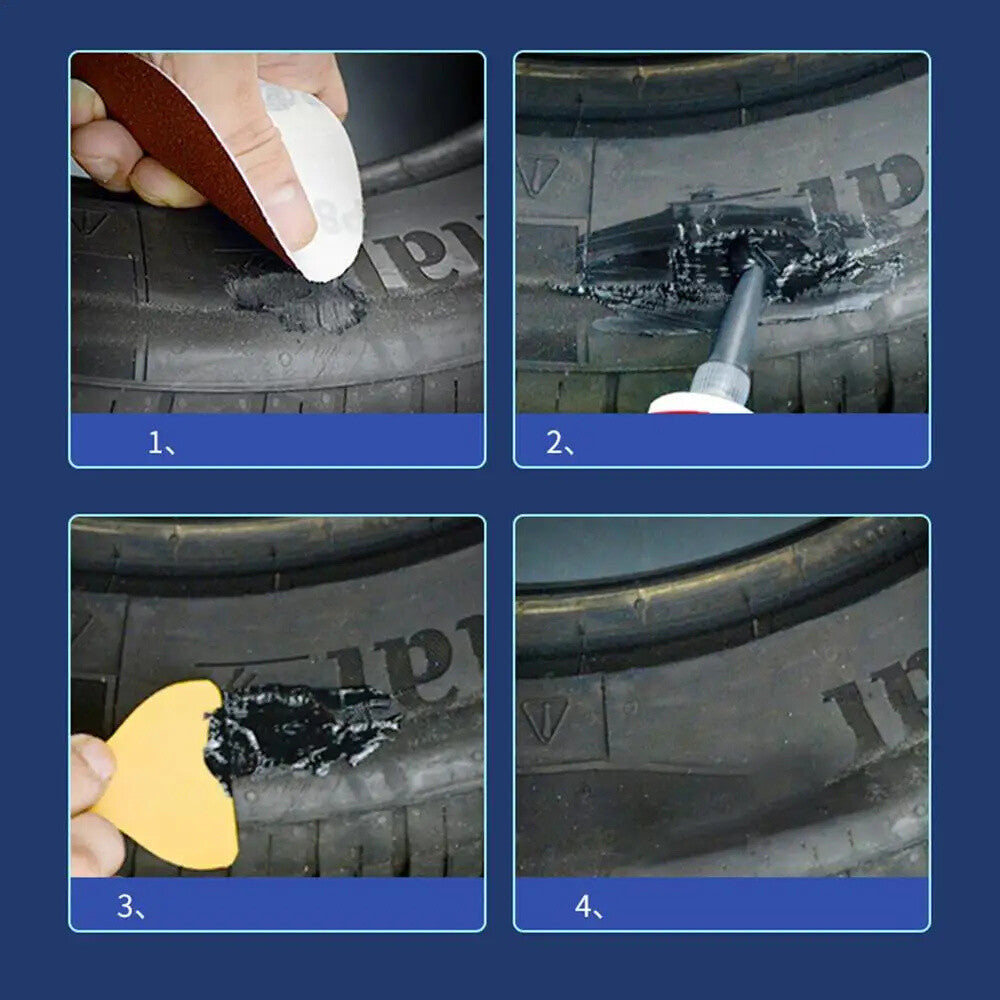 50ml Tire Sidewall Repair Glue for Punctures & Leaks, Easy Fix
