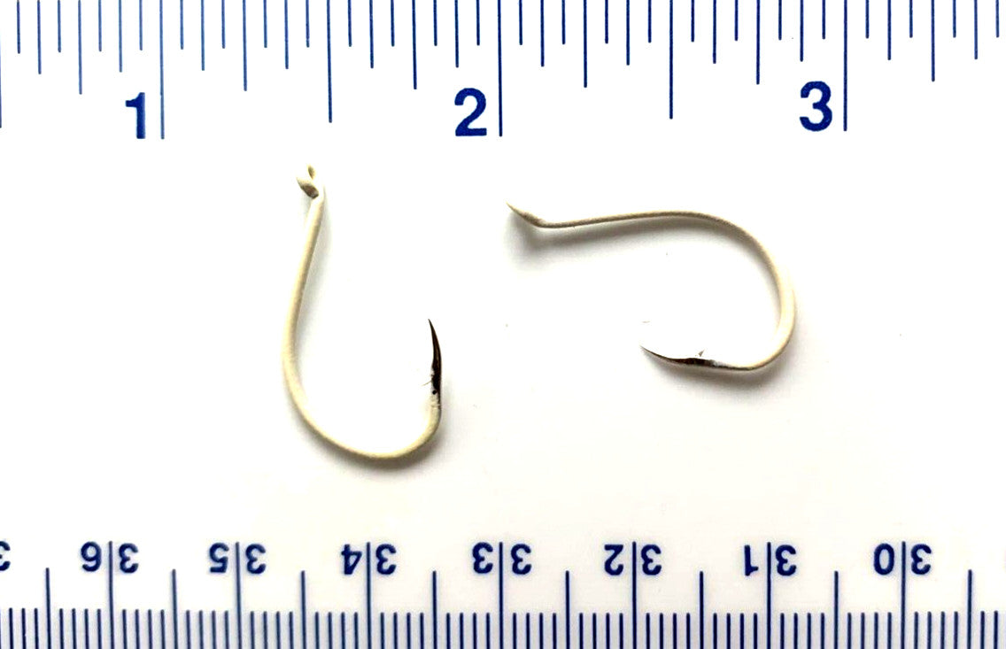 Glow in Dark Fishing Hooks Set - Octopus Style, Size 2, 100 Hooks