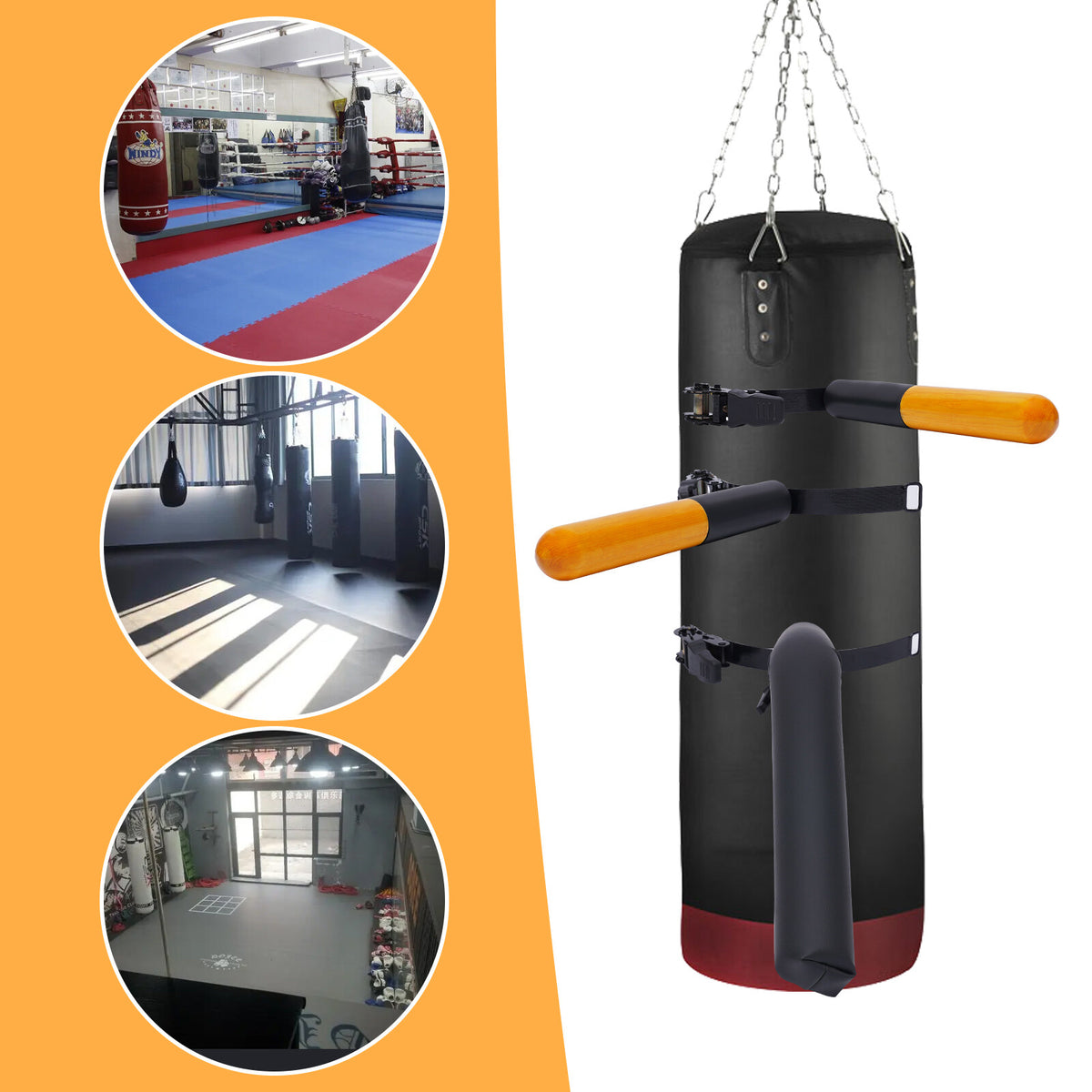 Martial Arts Dummy Arms & Leg Set for Wing Chun Training - Portable Wooden Dummy