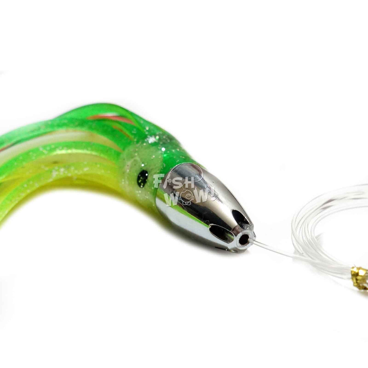3-Pack 7-Inch Fishing Bullet Jet Head Lures - Saltwater Trolling Baits