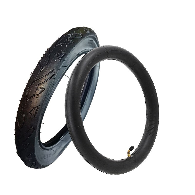 14 Inch Bicycle Inner Tube and Tire for Electric Bikes - Antiskid, 14x2.125