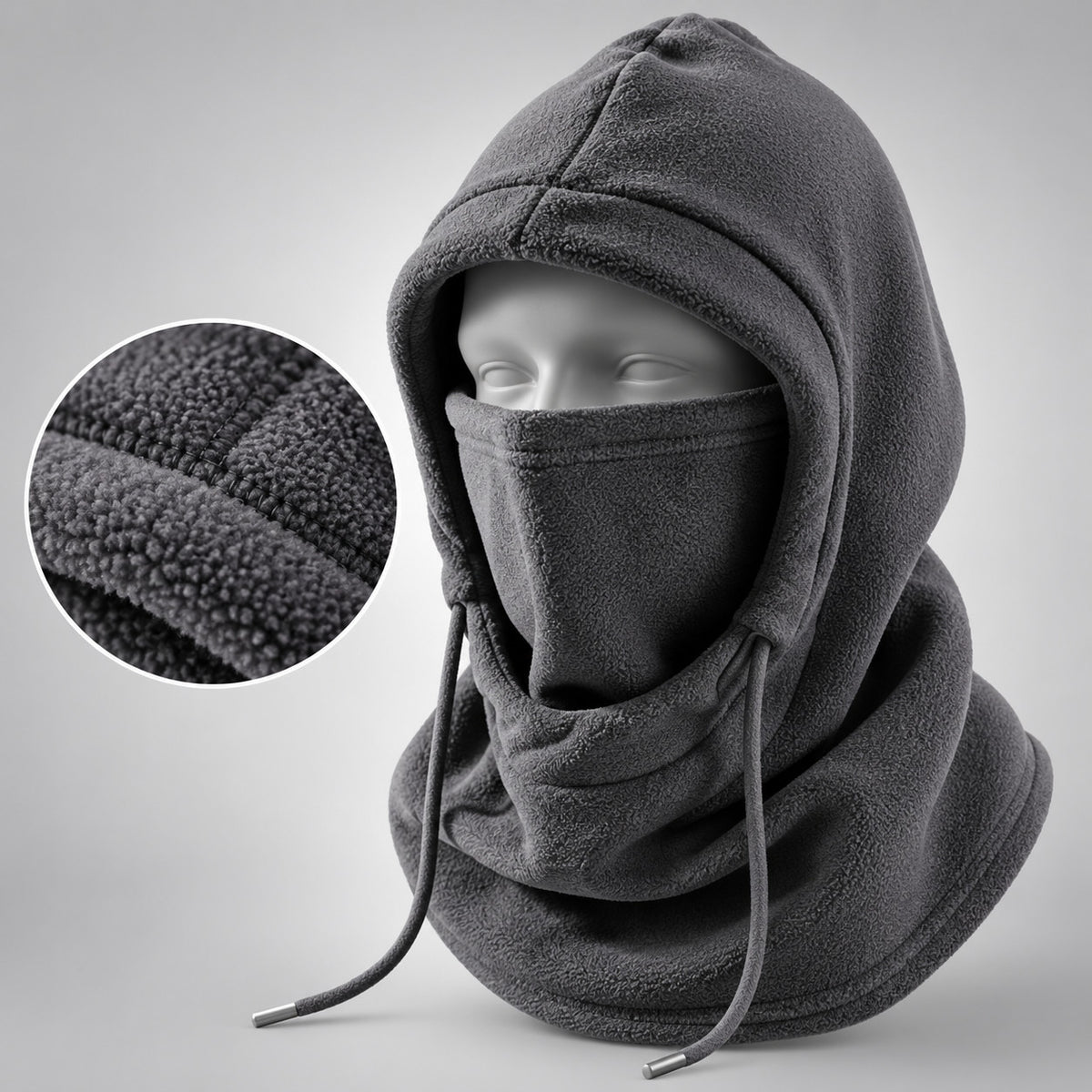 3-in-1 Winter Fleece Balaclava Hood Face Mask Neck Warmer Unisex