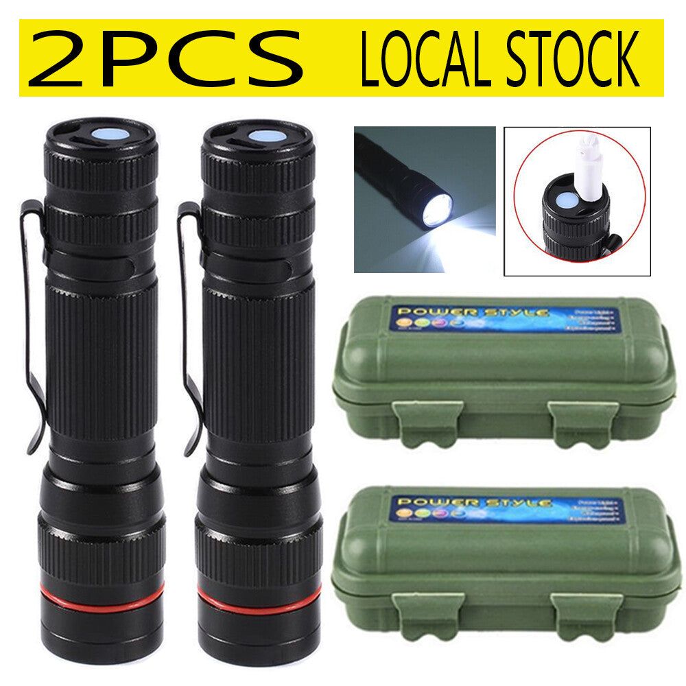 High Power LED Flashlight USB Rechargeable Torch 99000000LM Water Resistant
