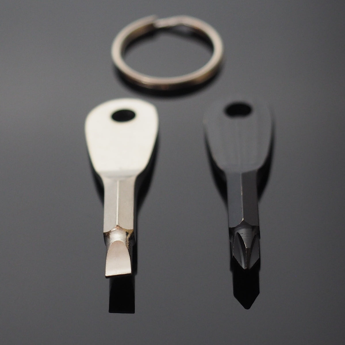 Mini Key Ring Screwdriver Set with Keychain - Portable EDC Tools for Outdoor Use