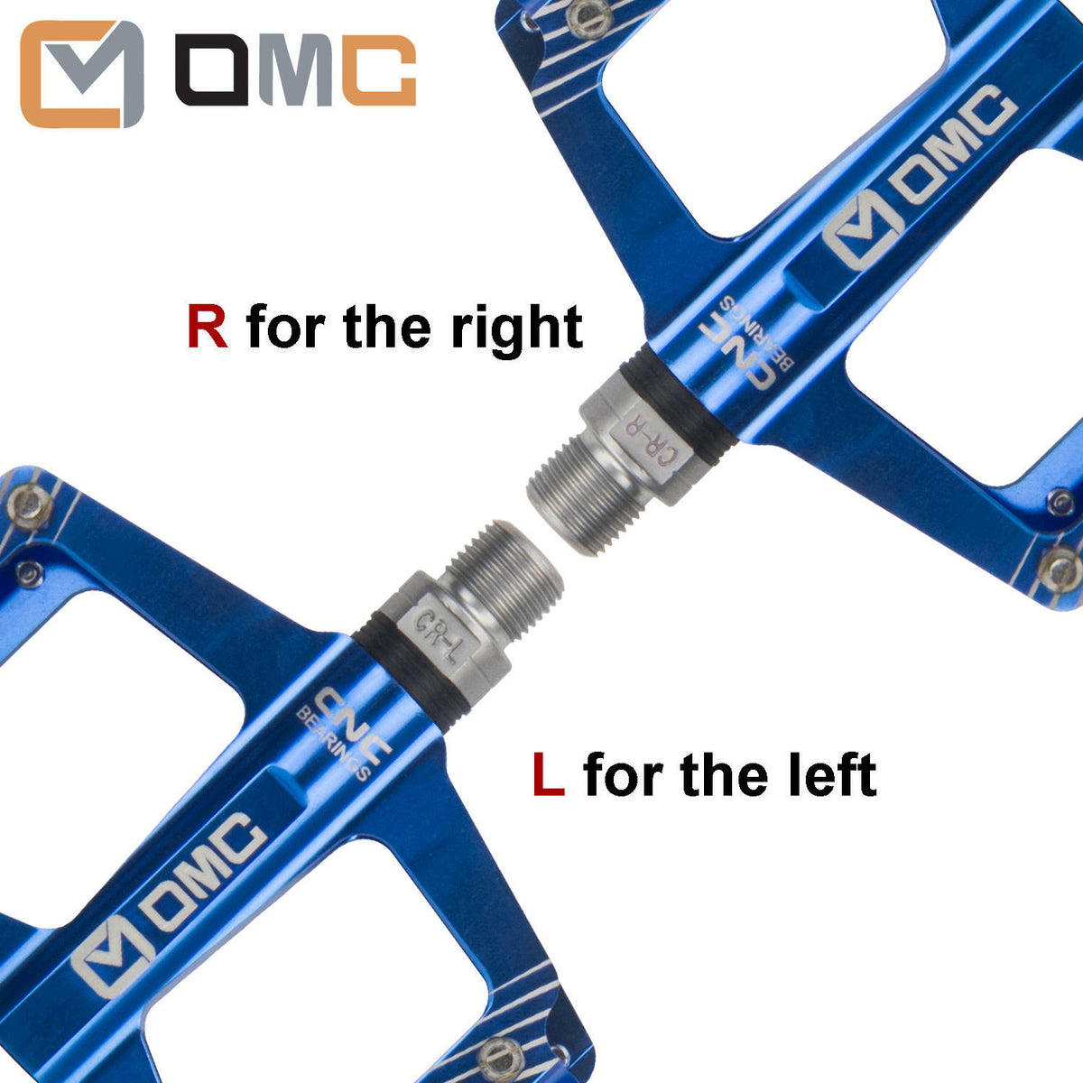 Aluminum MTB Pedals with Sealed Bearings 9/16 Inch Platform Bicycle Pedals