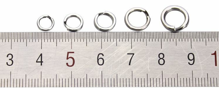 200PCS Stainless Steel Fishing Split Rings Assorted Sizes for Heavy Duty Fishing