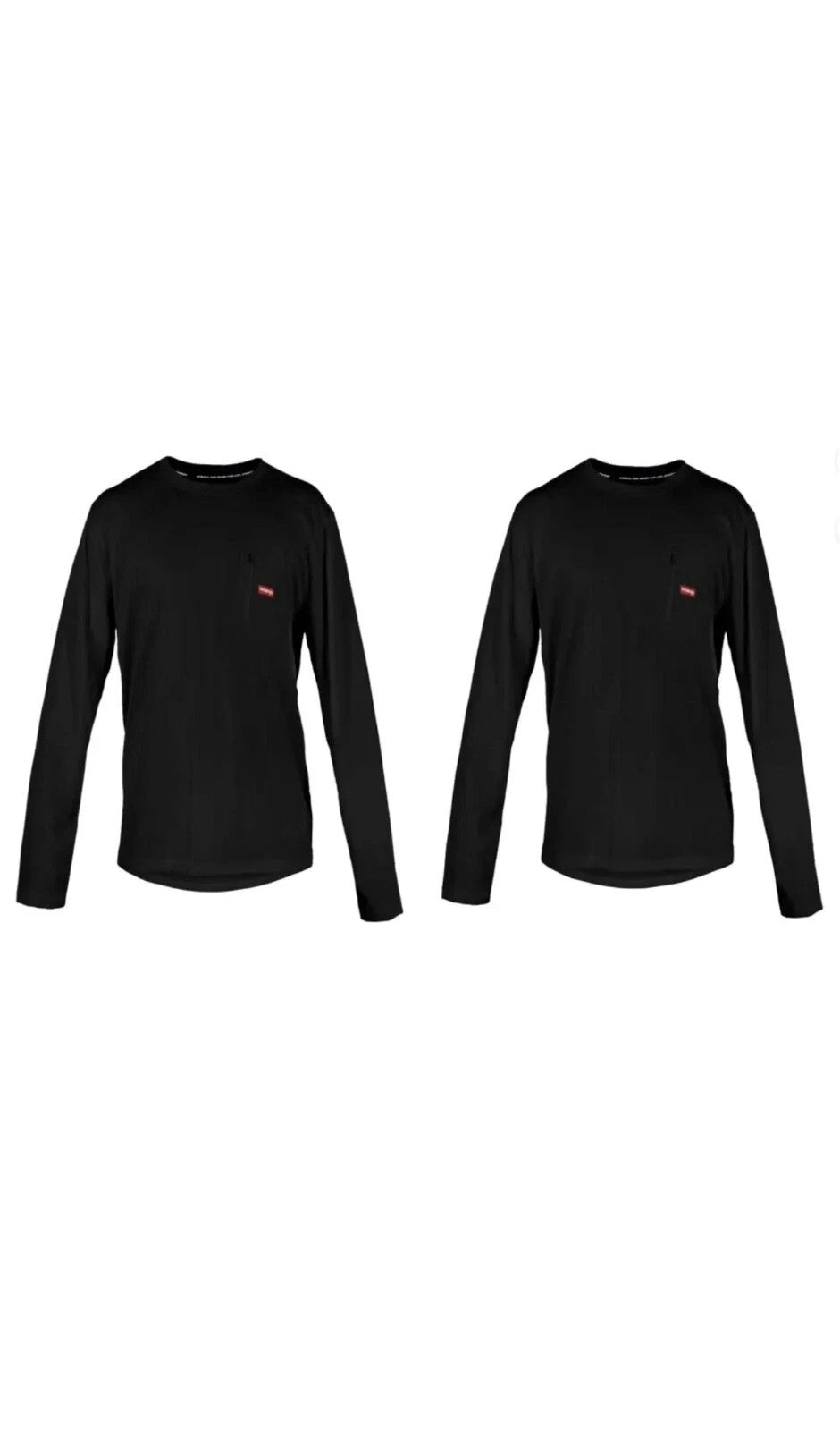 Thermal Waffle Performance Top XL Black Moisture-Wicking Anti-Odor Activewear
