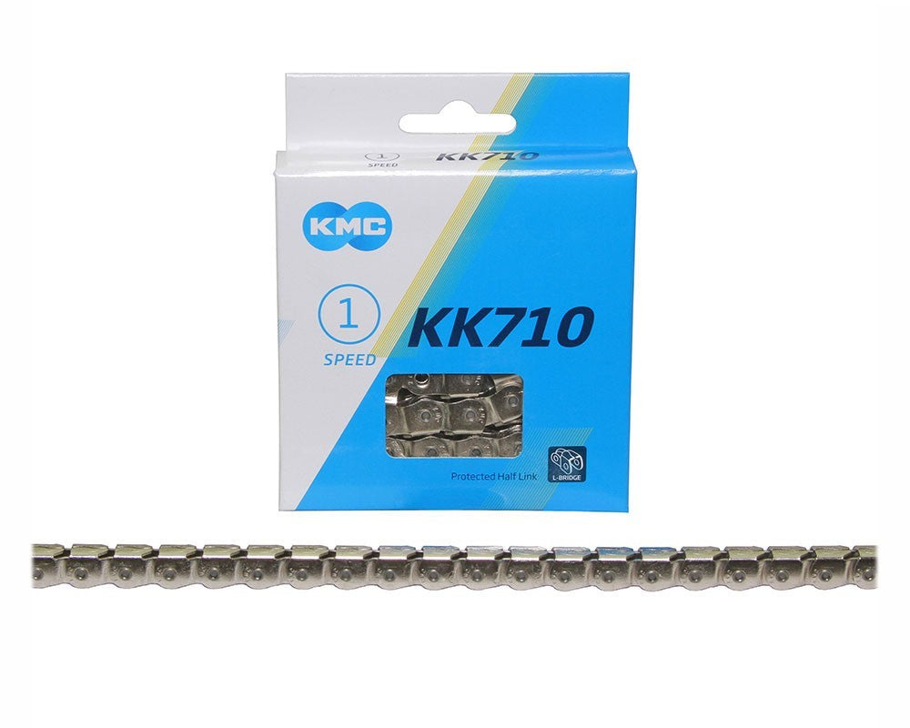 KMC Kool Knight KK710 BMX Chain - 1/2 x 1/8 Inch, 112 Links, Silver