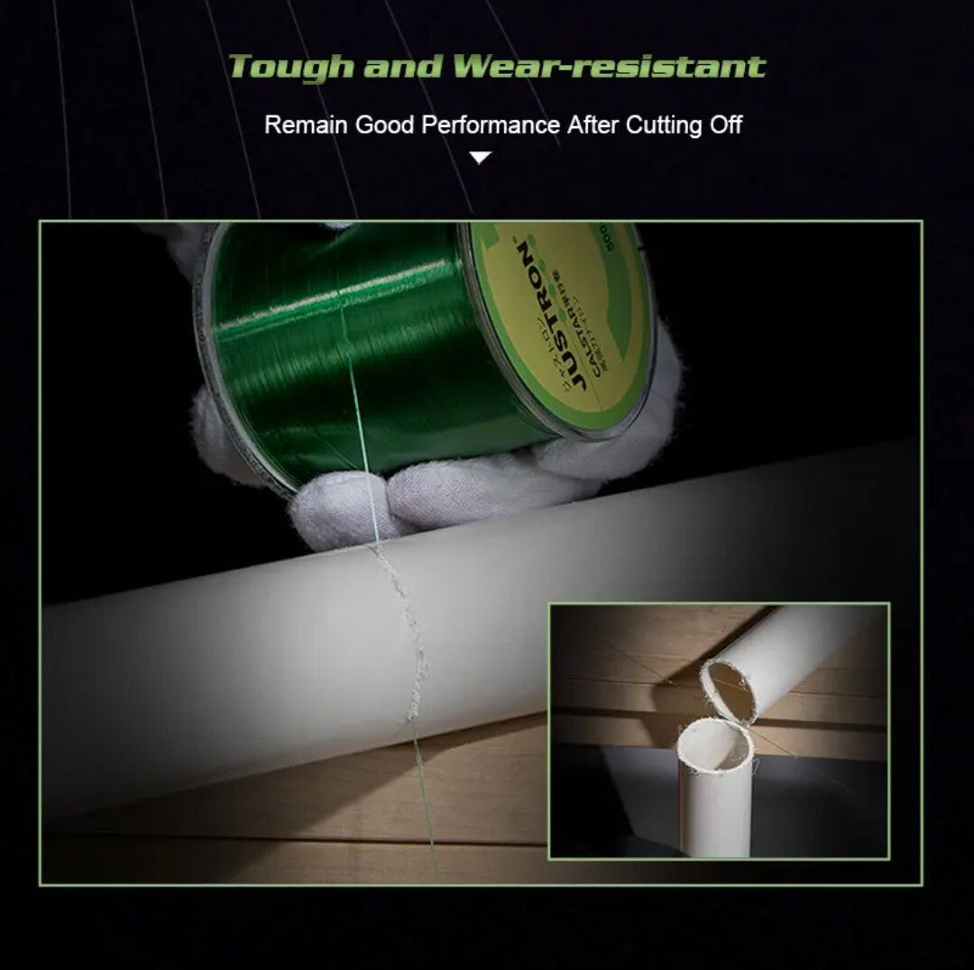 Super Strong Monofilament Nylon Fishing Line 550 Yards - High Strength & UV Resistant
