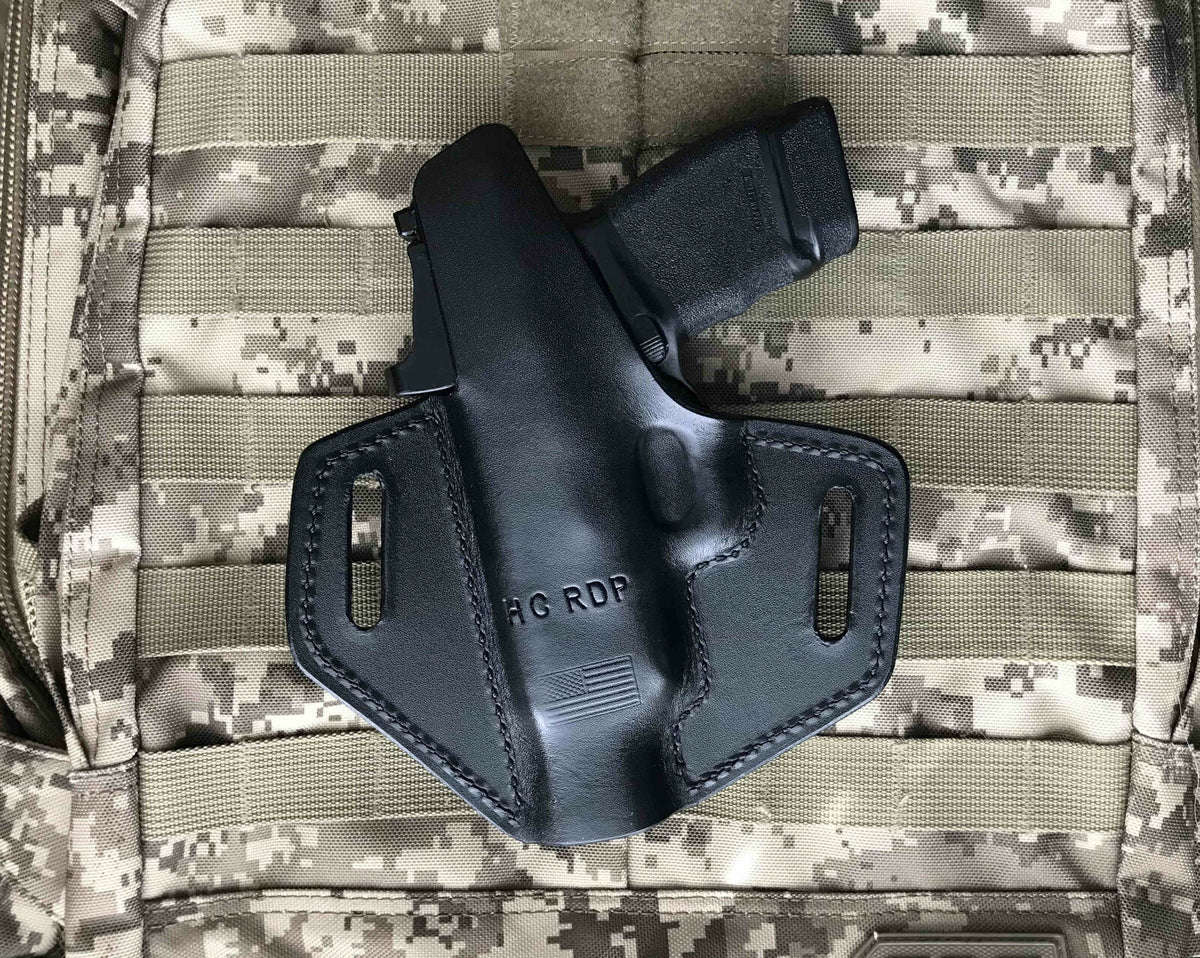 Springfield Hellcat RDP Holster Leather Outside Waistband - Handcrafted USA