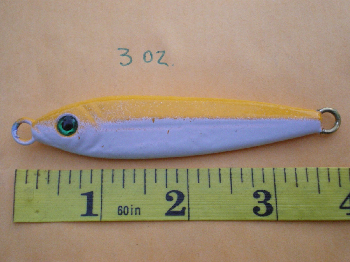 Saltwater Fishing Lure Spoon Set - 5 Multi-Color Lead-Free Jigs, 3 Oz