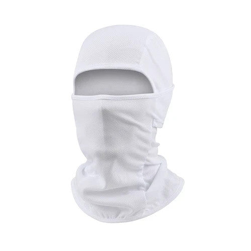 Longlong White Balaclava Face Mask for Sun Protection, Ice Fishing & Motorcycle