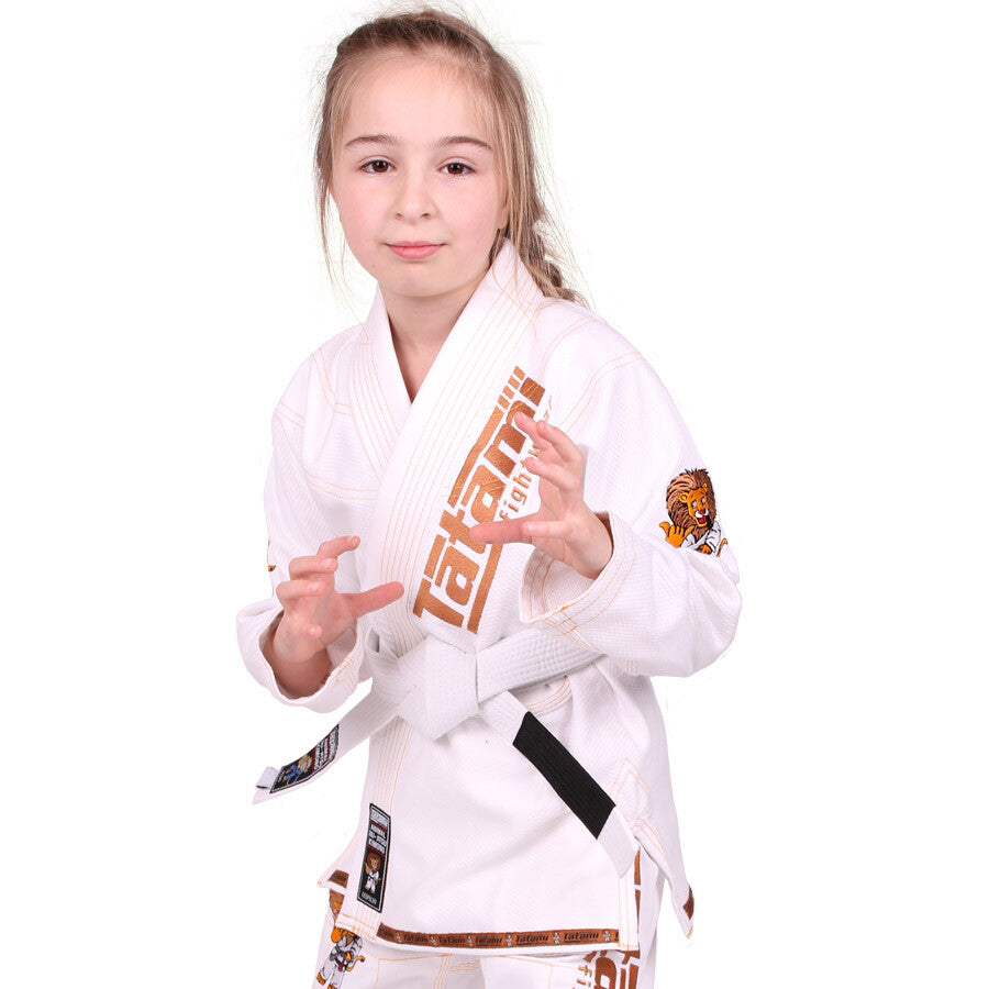 Kids Animal BJJ Gi - Fun Childrens Martial Arts Uniform, White