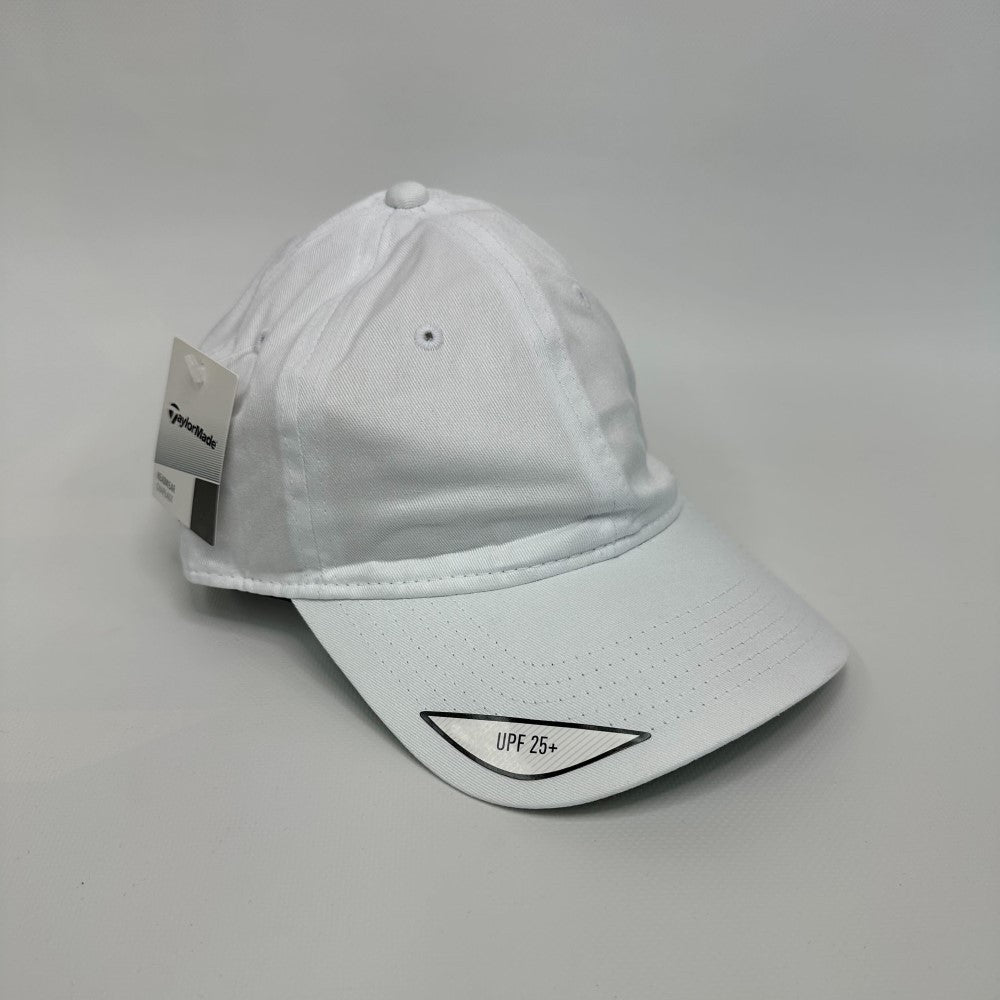 Women's Cotton Adjustable Golf Hat with UV Protection - White