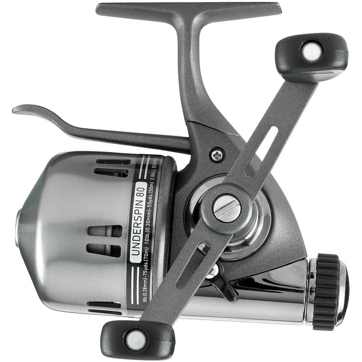 Underspin Fishing Reel 4.1:1 Gear Ratio Spincast Reel with Line Pre-Wound