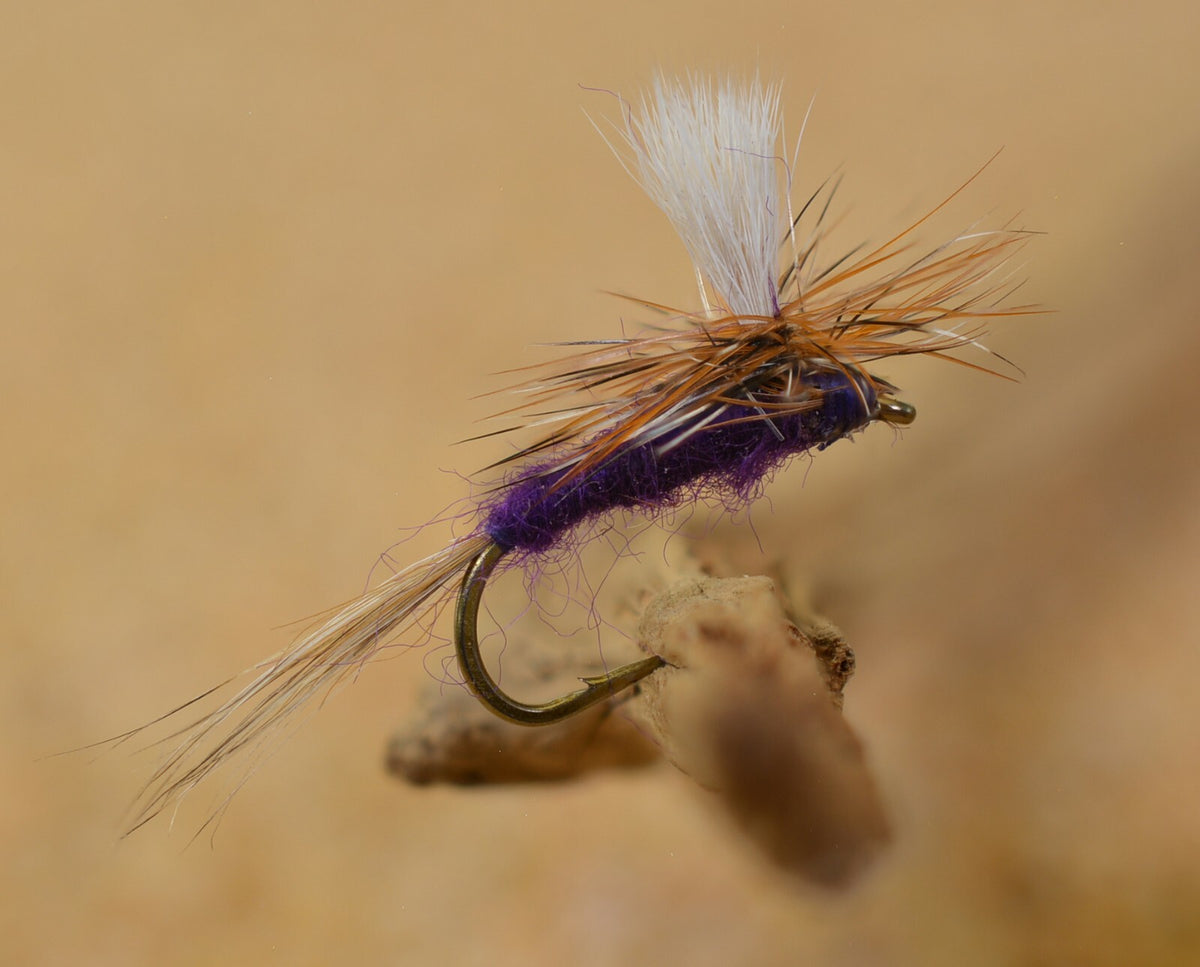 Purple Haze Dry Fly Fishing Hooks Assorted Sizes - Mustad Signature