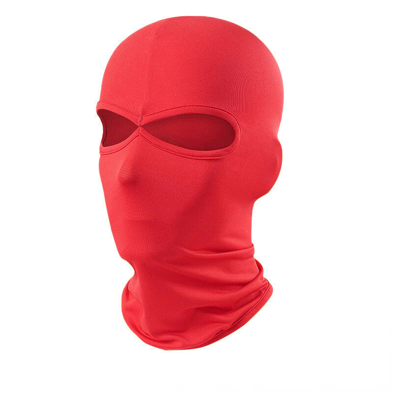 Unisex Ski Face Mask with 2 Holes UV Windproof Breathable Balaclava