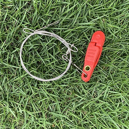 3 Pack Fishing Quick Release Clips with Steel Line - Durable & Lightweight