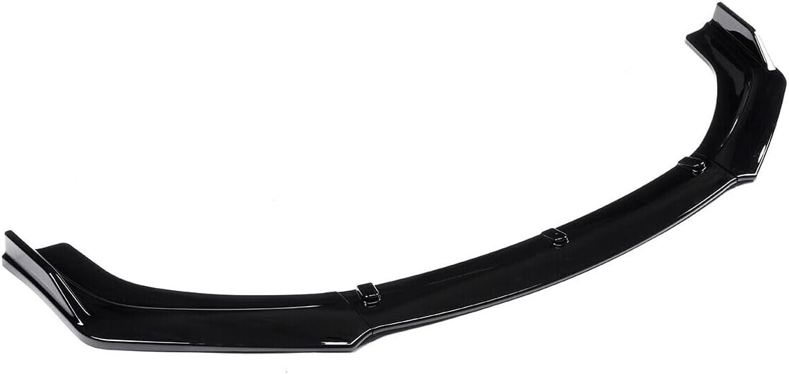 Honda Civic Front Bumper Lip Spoiler Kit 2016-2020 Gloss Black - 3 Pcs