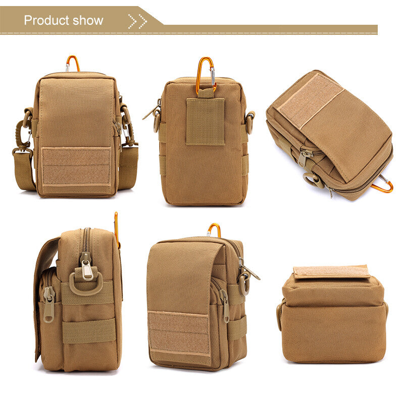 Tactical Molle Bag Outdoor EDC Waist Pouch Military Fanny Pack Phone Holder