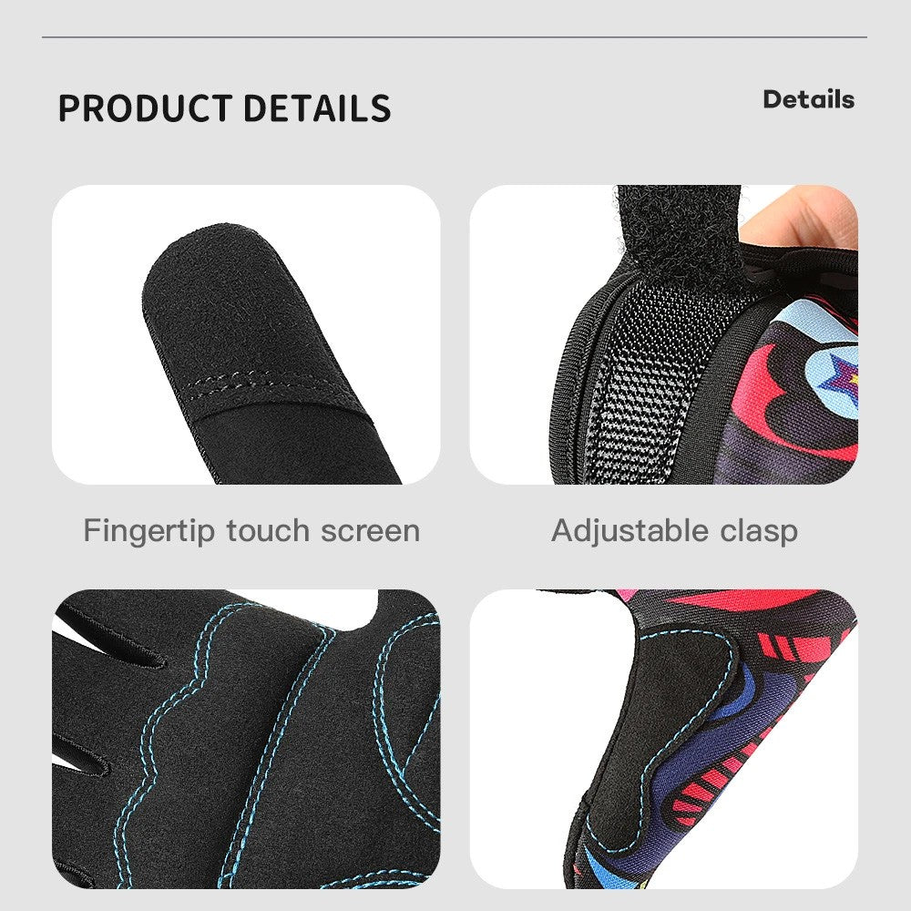 Motorcycle Riding Gloves Touch Screen Anti-Slip Shock Absorbing Breathable