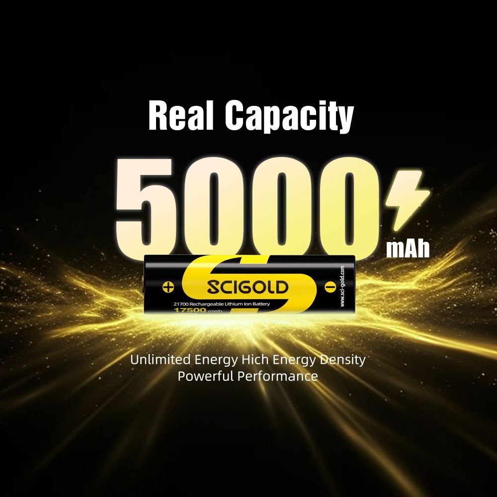 Rechargeable 3.6V 21700 Lithium-Ion Battery Pack for Headlamp Flashlight