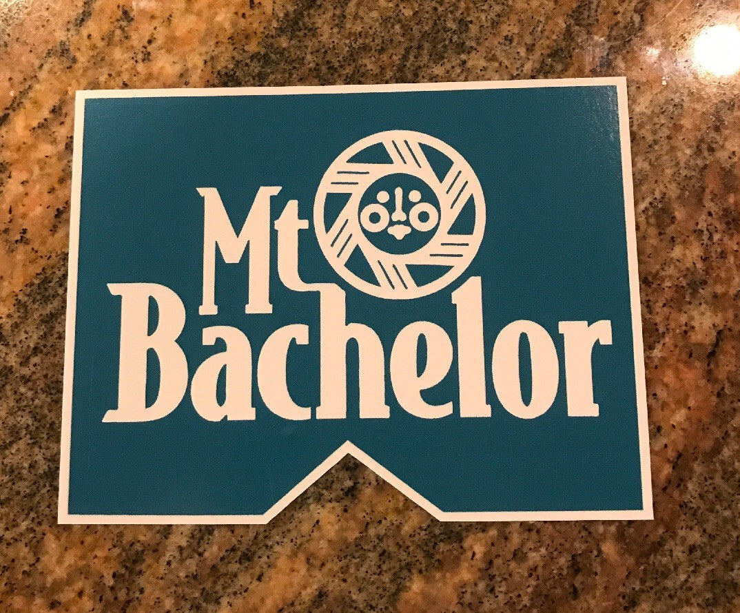 Mount Bachelor Ski Snowboard Vinyl Sticker - Weatherproof Oregon Mountain Decal