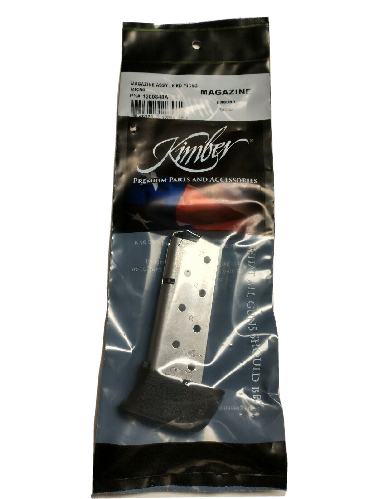 Kimber Micro 9 9mm OEM Stainless Steel 8-Round Magazine (2 Pack)