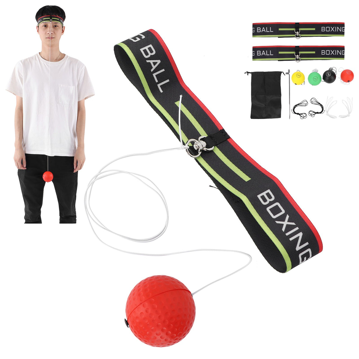 Adjustable Headband Boxing Ball Set for Hand-Eye Coordination
