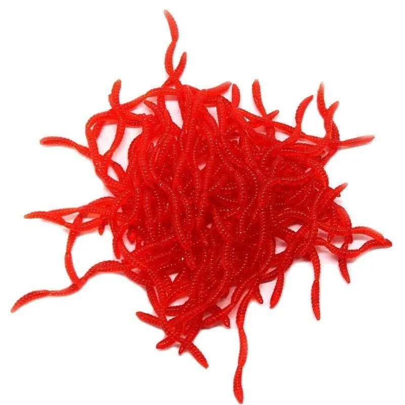 Artificial Earthworm Fishing Lures 5cm Soft Baits for Freshwater Fishing