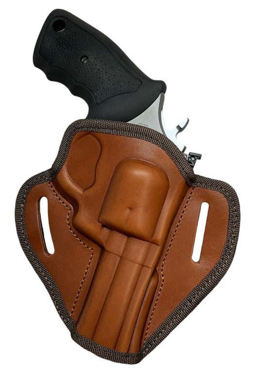 4-Inch Taurus Tracker 627 Right Hand Leather Belt Holster