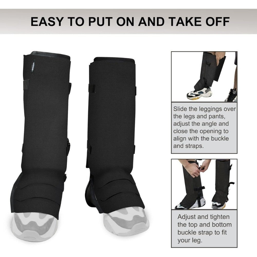 Waterproof Snake Proof Gaiters Leg Guards for Hunting Hiking Lower Legs Protection