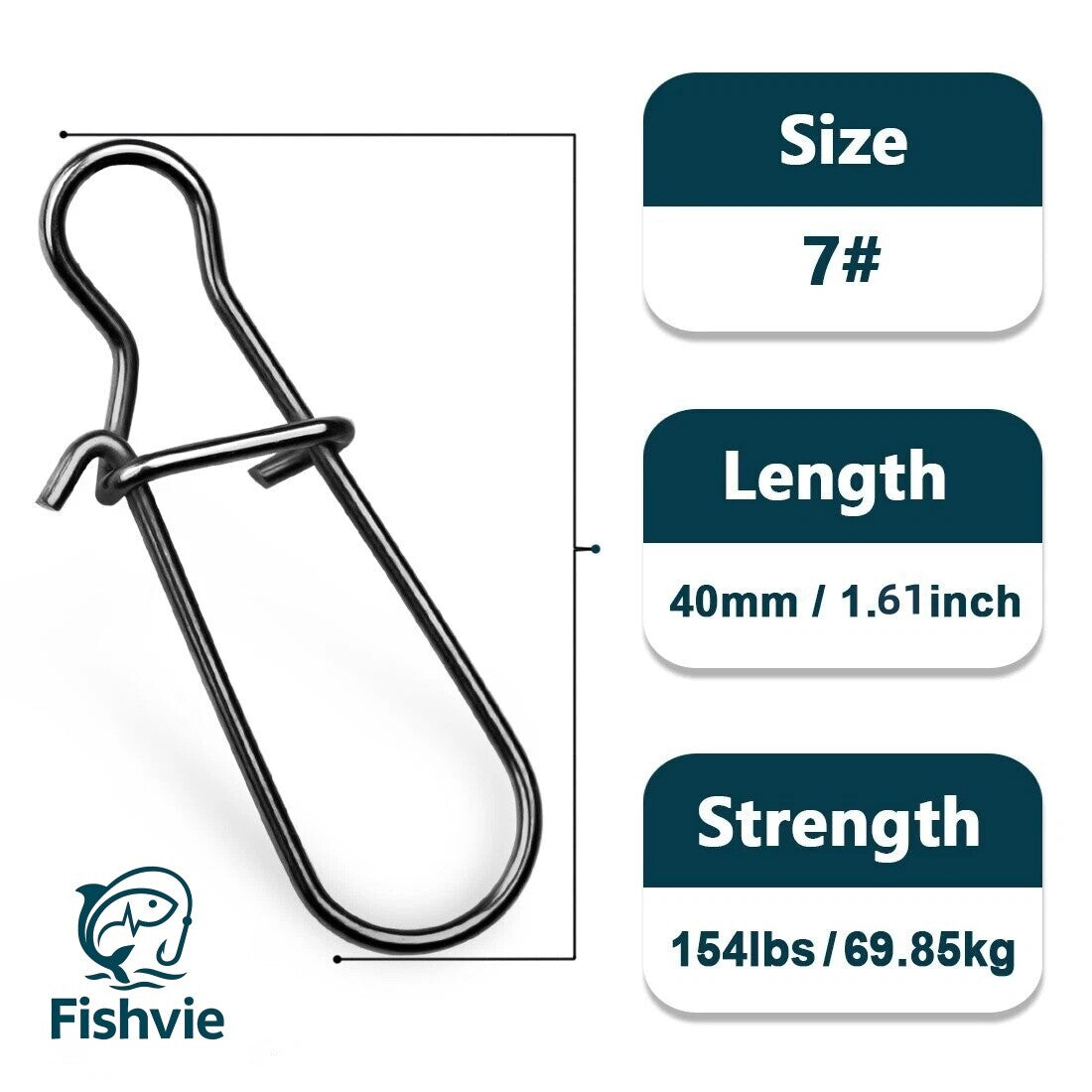 Fishing Snaps Clips Set - Quick Locking Saltwater DuoLock for Lures & Rigs