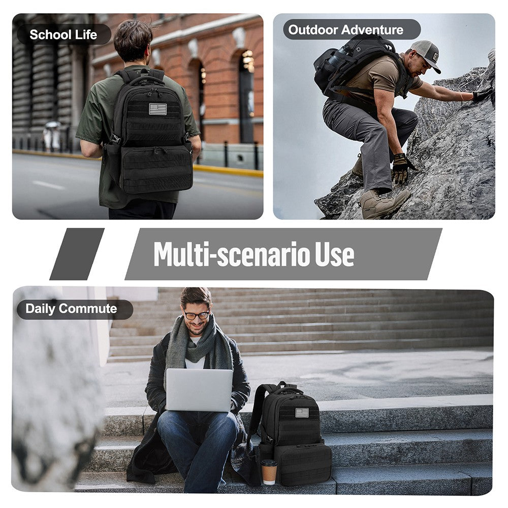 Insulated Lunch Backpack 17 Inch Laptop Cooler Bag for Men Women 40L