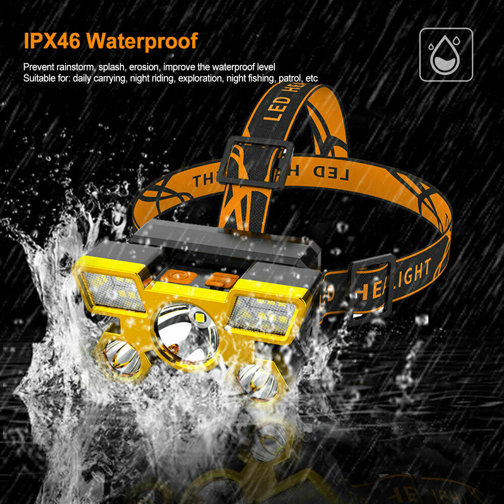 Rechargeable LED Headlamp for Camping, Fishing & Outdoor Activities