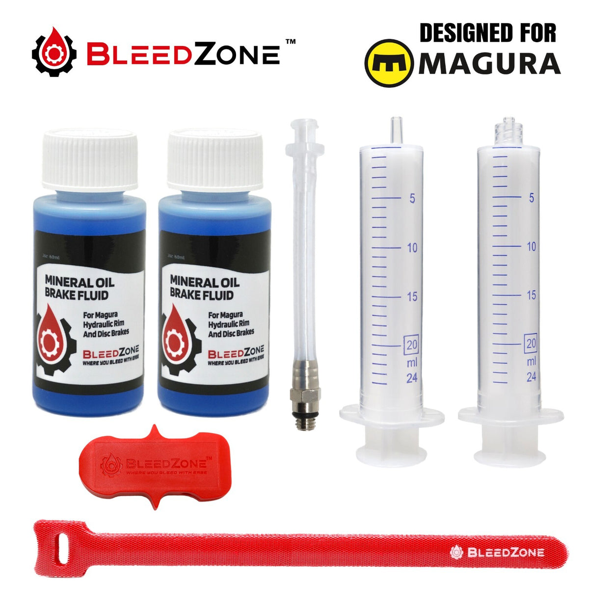 Hydraulic Brake Bleed Kit for Magura Mountain Bike Disc Brakes - Multiple Features