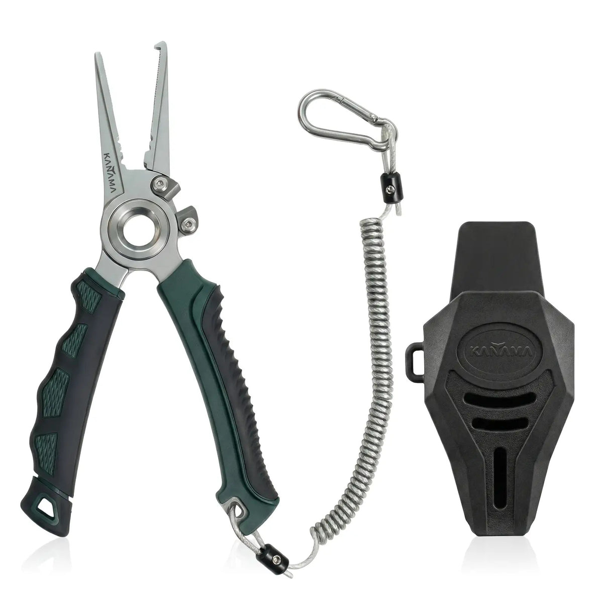 Stainless Steel Saltwater Fishing Pliers 7.5 Inch with Split Ring & Line Cutters