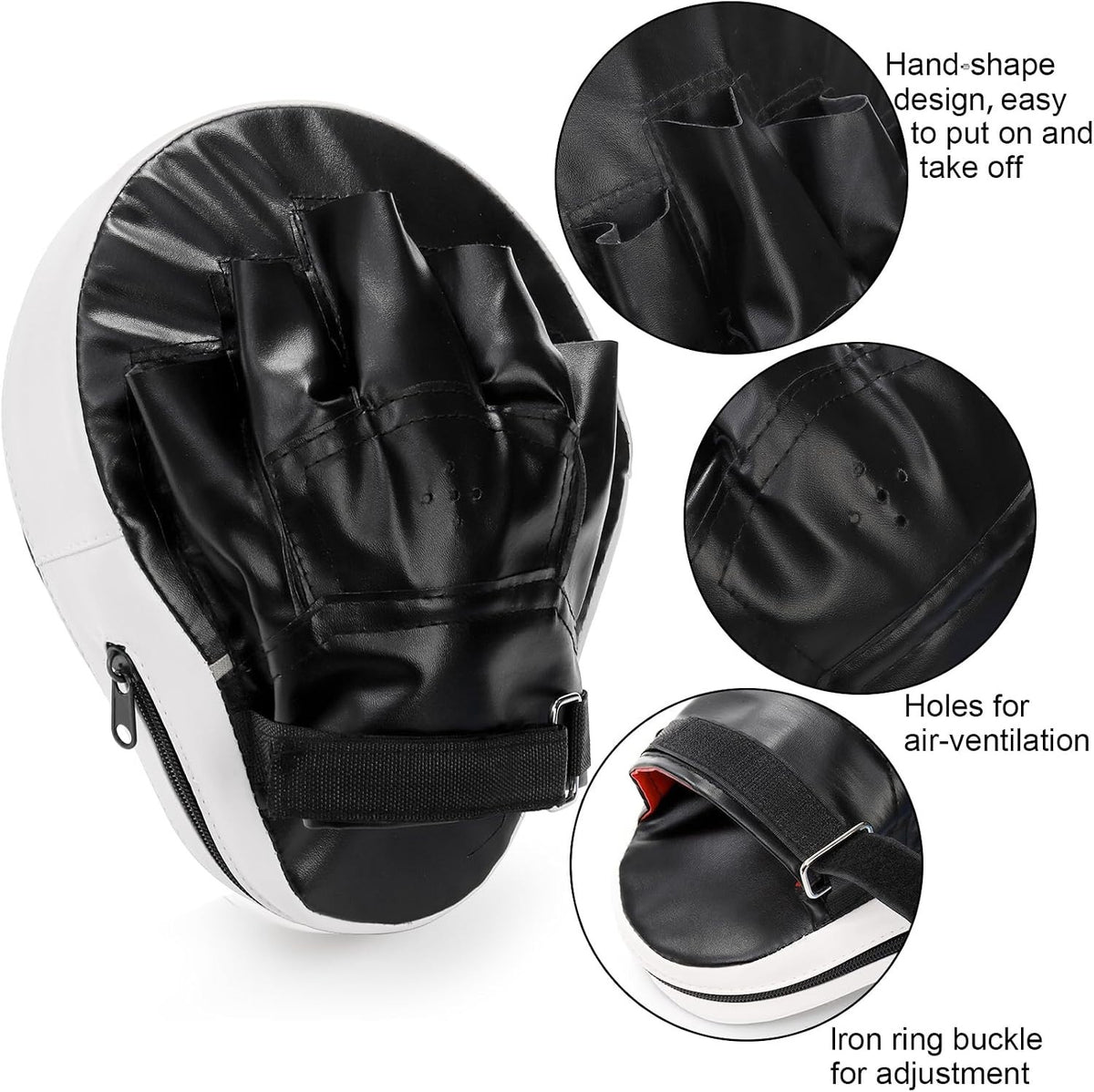 Martial Arts Punching Mitts & Kick Pad Set for Training & Fitness