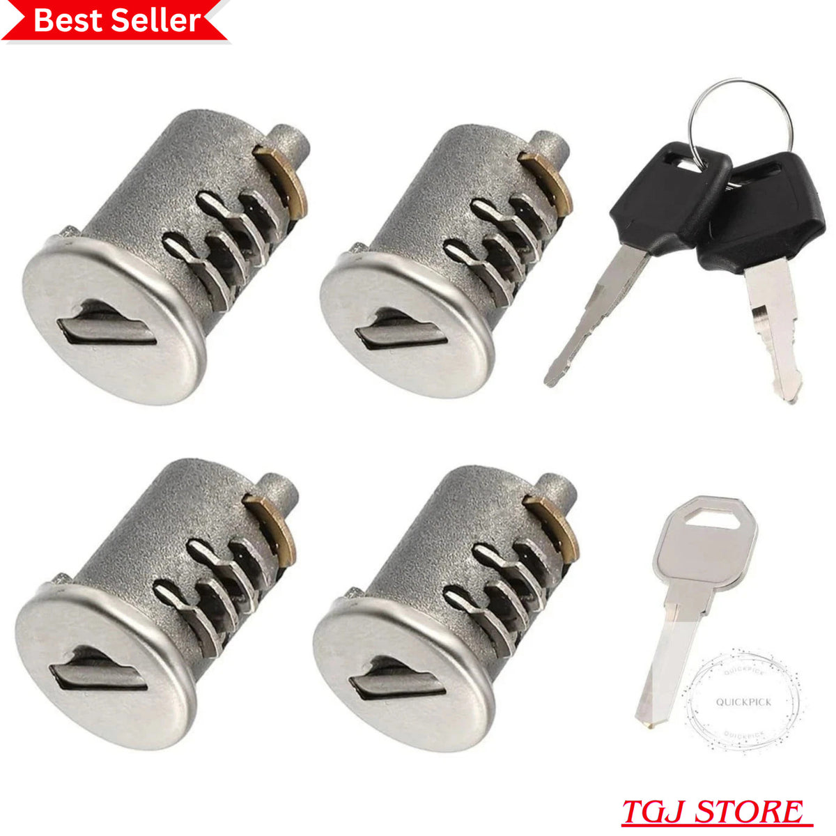 4 Pack Yakima SKS Lock Cores for Car Roof Rack System Replacement