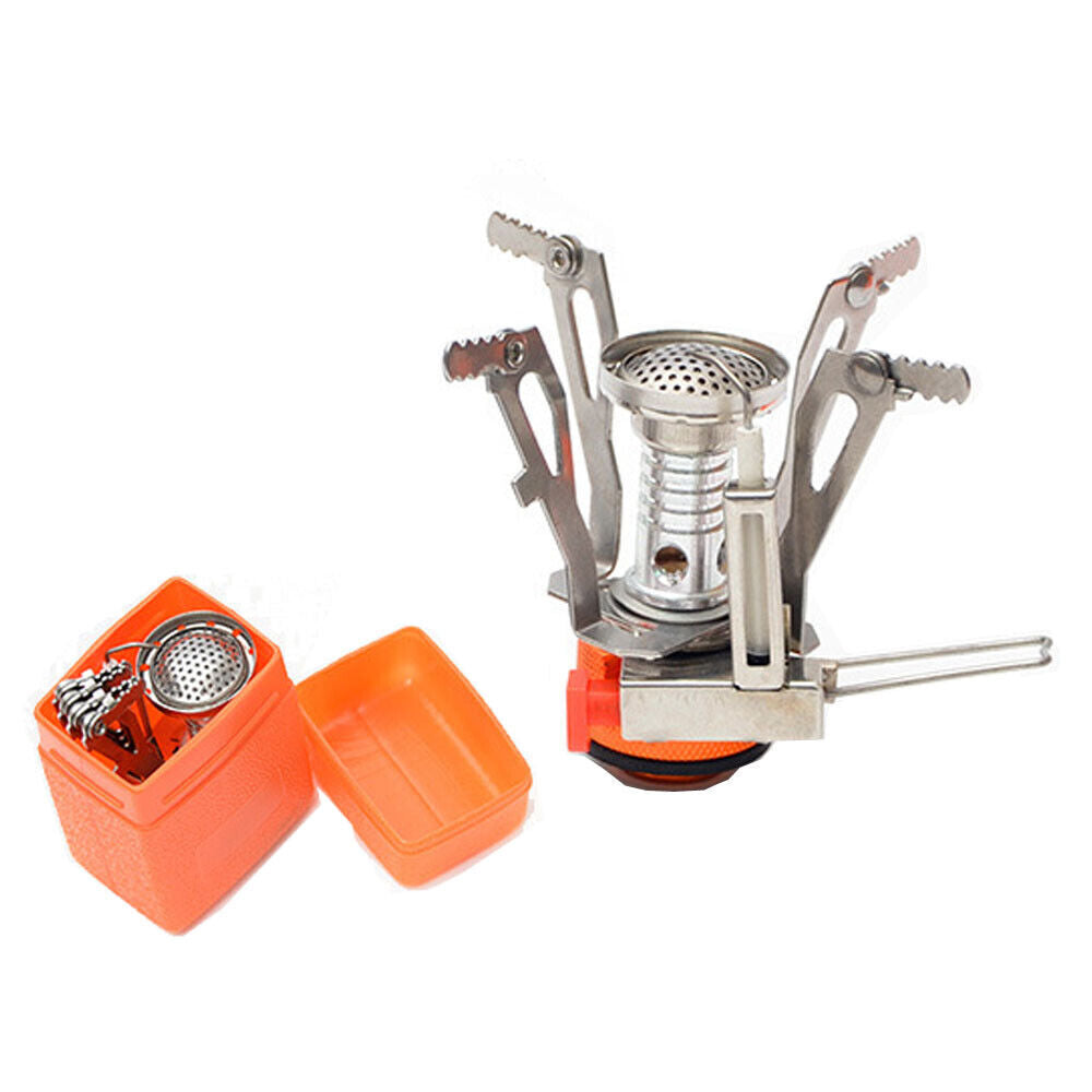 Portable Camping Stove with Complete Cookware Set - Gas Burner for Hiking & Picnics