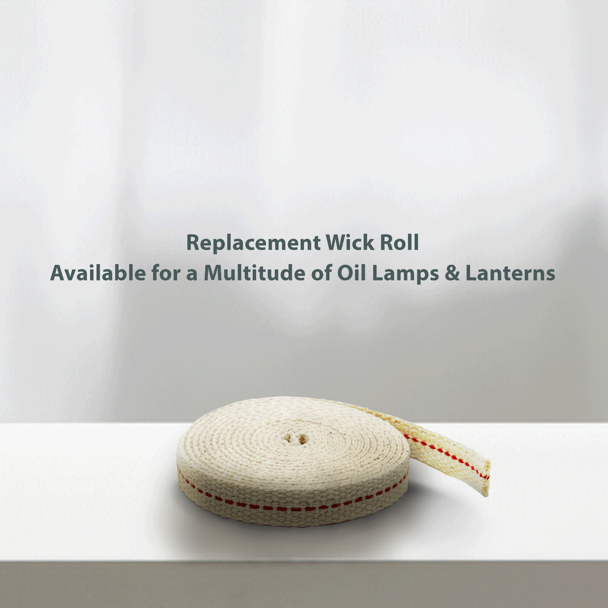 Cotton Wick for Oil Lanterns 3/8 Inch 6 Feet 2 Pack - Indoor Outdoor Use