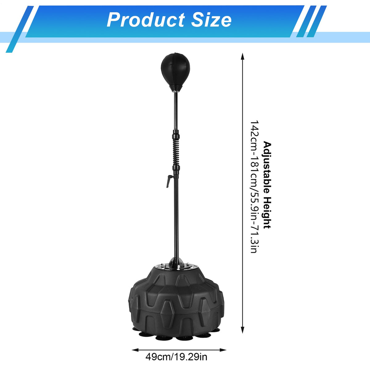 Adjustable Speed Bag with Stand Boxing Reflex Training Equipment