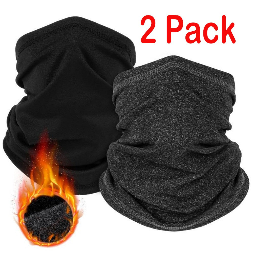 Winter Fleece Face Mask & Neck Gaiter Pack - Windproof & Soft