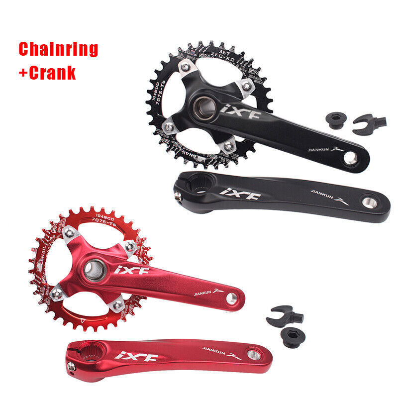 MTB & Road Bike Crankset 32-38T 170mm AL6061 Aluminum Chainring & Bottom Bracket