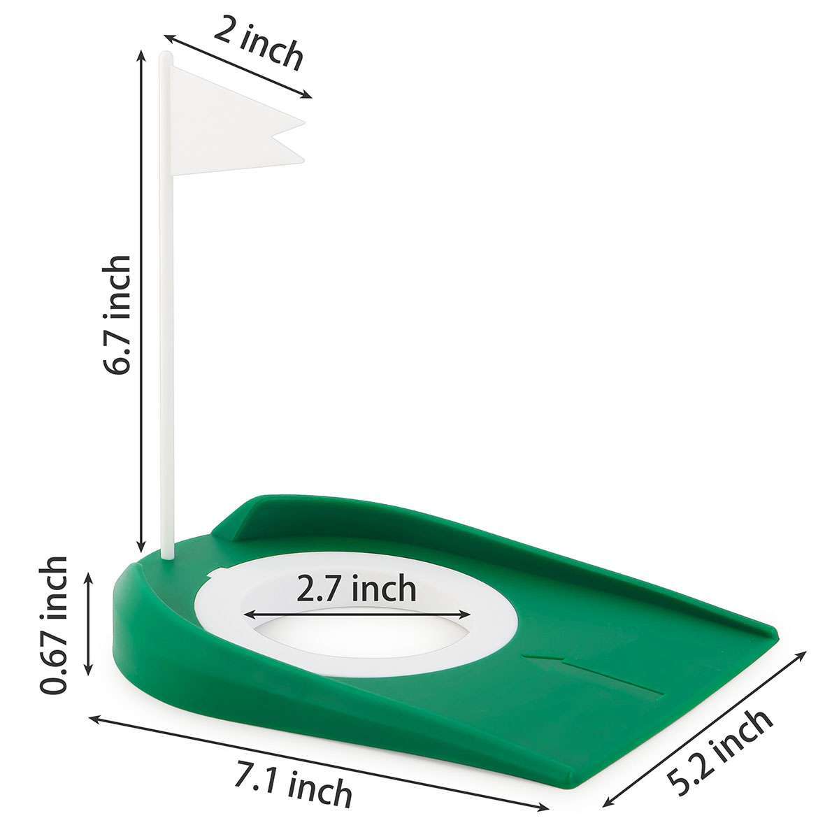 Practice Golf Putting Cup Set - Adjustable Hole & Flag for Indoor & Outdoor Training