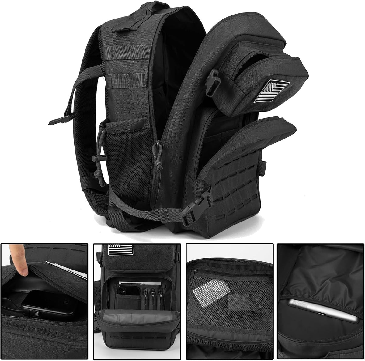 Military Tactical Backpack 25L Molle Daypack Bug Out Bag for Men